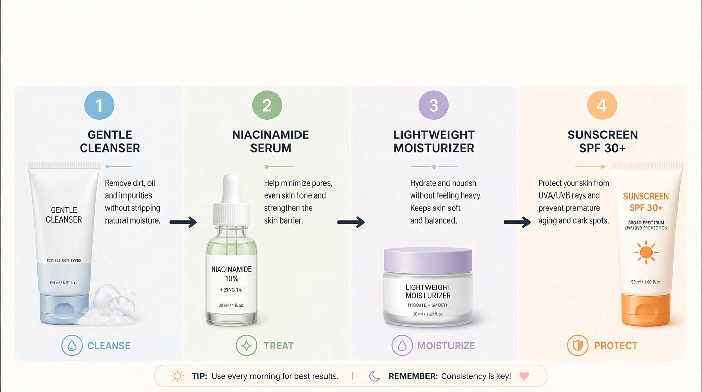 Discover the Ultimate Day and Night Skincare Routine for Oily Skin Morning skincare routine steps for oily skin