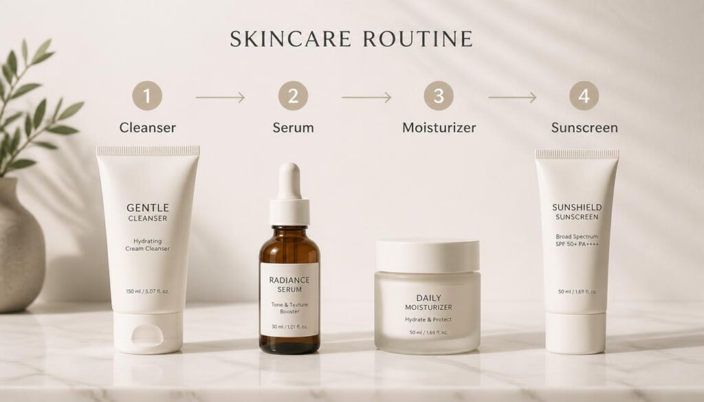 The Ultimate Morning and Evening Skincare Routine for Lasting Beauty Results Basic morning and evening skincare routine steps