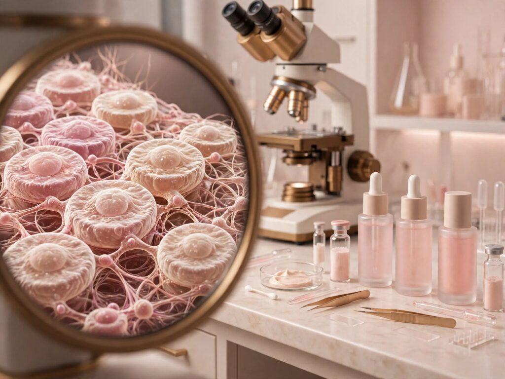 The Ultimate Morning and Evening Skincare Routine for Lasting Beauty Results skin cells in laboratory